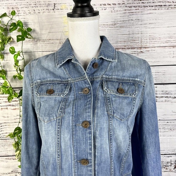 Ralph Lauren Denim Jean Jacket size Small Classic Pockets Casual Western Texan - Picture 4 of 15